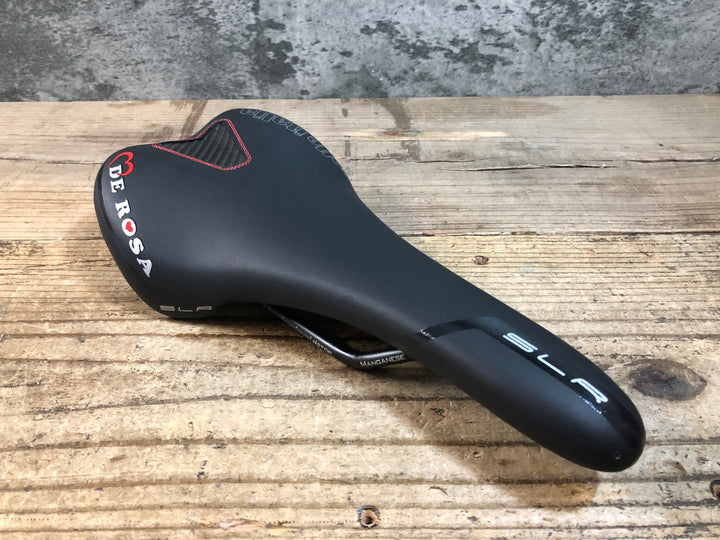 KG204 セライタリア Selle Italia DE ROSA SLR サドル 黒 134mm MANGANESEレール ※未使用
