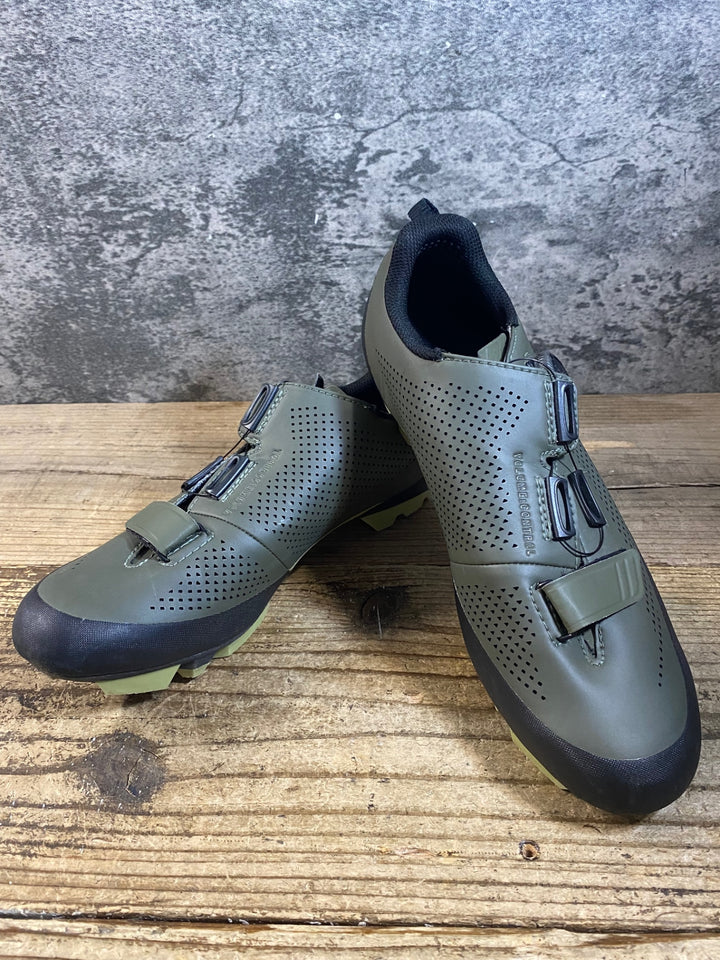JP060 フィジーク FIZIK TERRA XS ビンディングシューズ SPD EU42 カーキ ※ソール傷