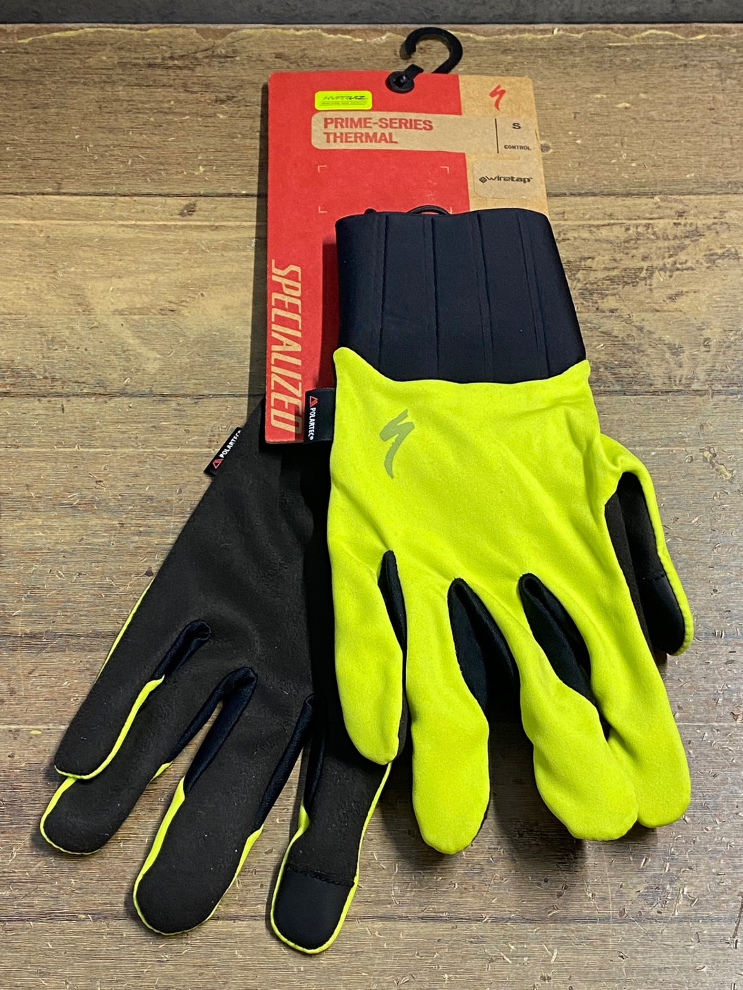 JV584 スペシャライズド SPECIALIZED PRIME SERIES THERMAL 長指 グローブ 黄 S POLARTEC