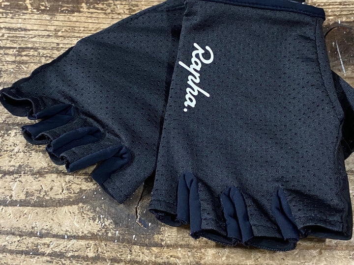 KH476 ラファ RAPHA CORE MITTS 指抜き グローブ S 黒紺