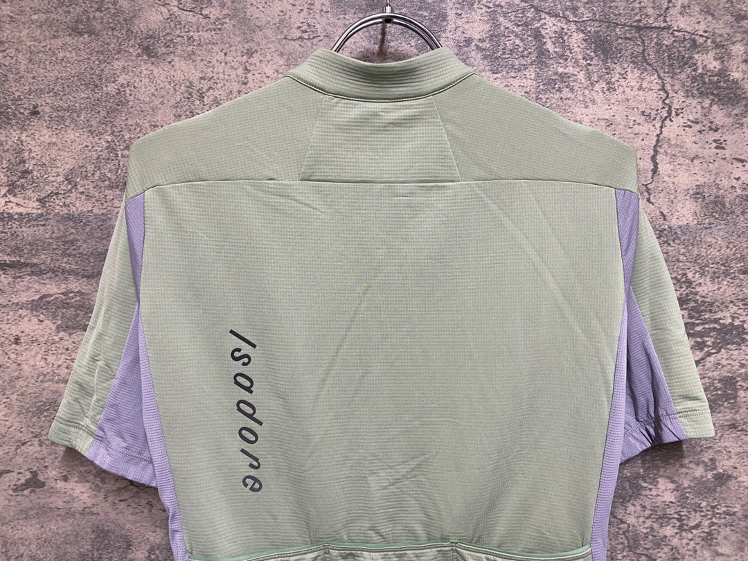 KS228 イザドア Isadore Signature Merino Tech Jersey 半袖 サイクルジャージ 緑 S