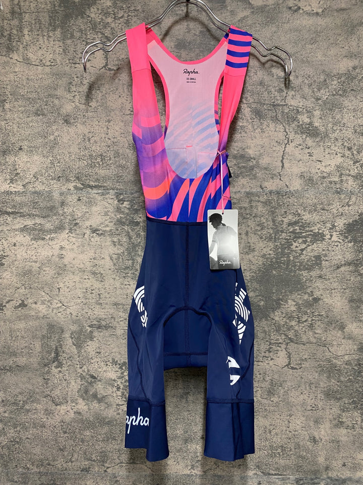 JE204 ラファ Rapha EF EDUCATION WOMEN'S PRO TEAM BIB SHORTS ビブショーツ ネイビー ピンク レディース XXS