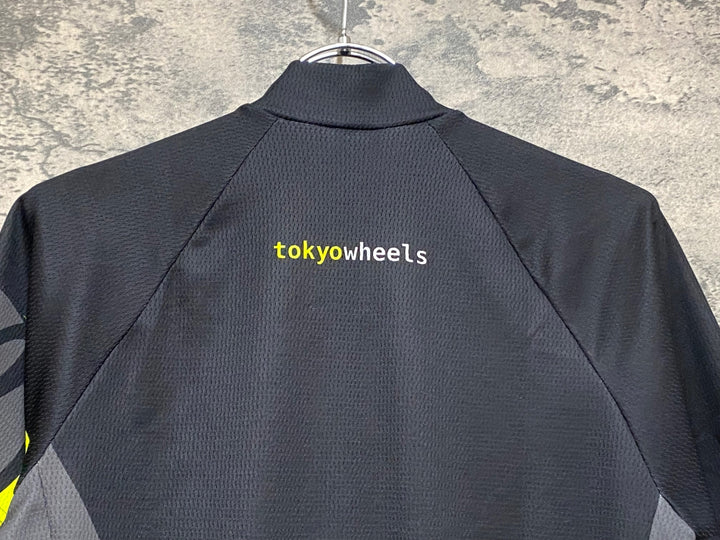 KR244  ピセイ PISSEI 半袖 サイクルジャージ 黒 グレー 2 TOKYOWHEELS