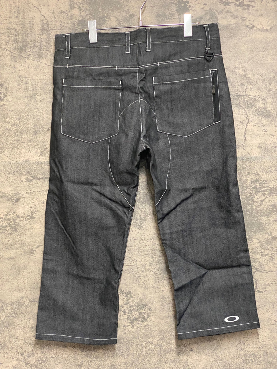 JO199 オークリー OAKLEY デニム パンツ 七分丈 黒 34