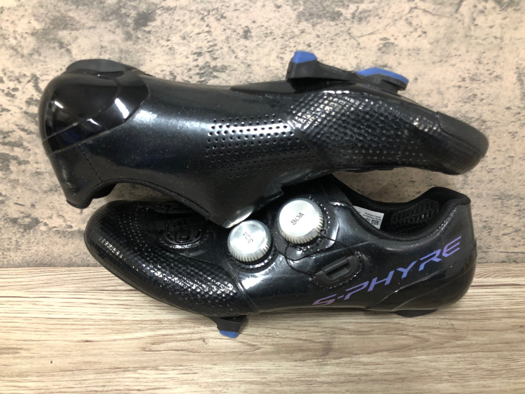 JY348 シマノ SHIMANO S-PHYRE SHRC902S L01 ビンディングシューズ SPD-SL 黒 EU41
