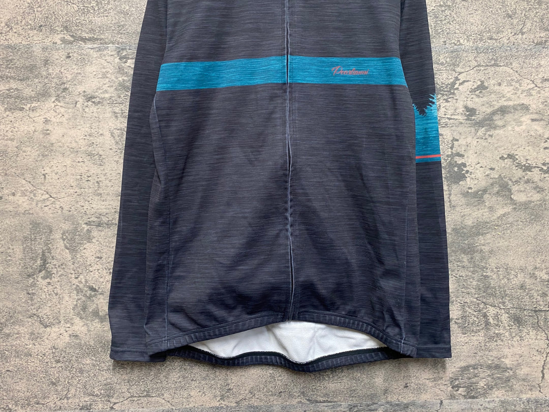 JZ816 パールイズミ PEARL iZUMi 長袖 サイクルジャージ グレー M 裏起毛