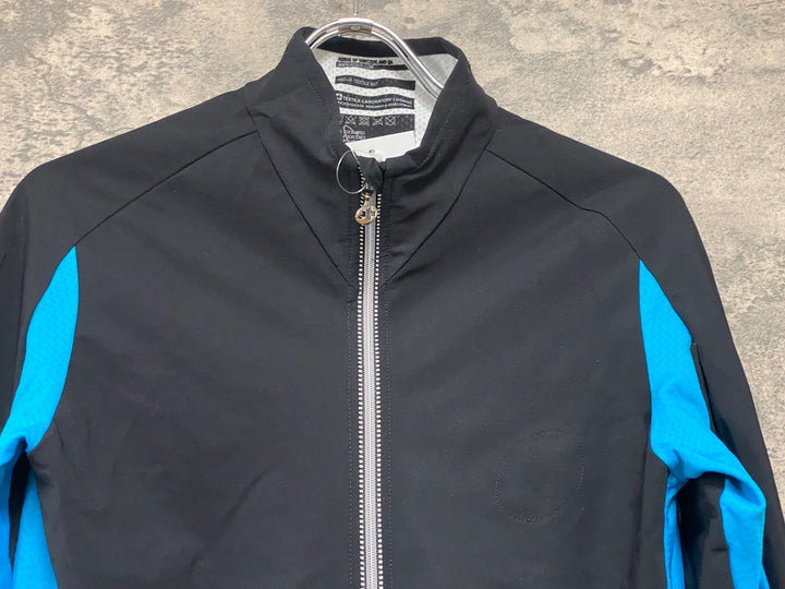 JH083 アソス assos iJ.haBu5 長袖 サイクルジャケット 黒 青 L 裏起毛