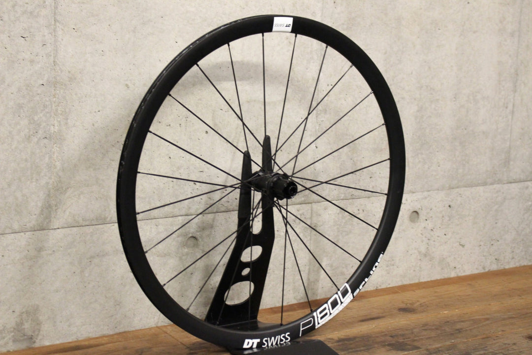 DT SWISS P1800 SPLINE 32 DB DISC アルミ チューブレスレディ ホイール シマノ 12/11S ワイドリム 18C リアのみ 【福岡店】