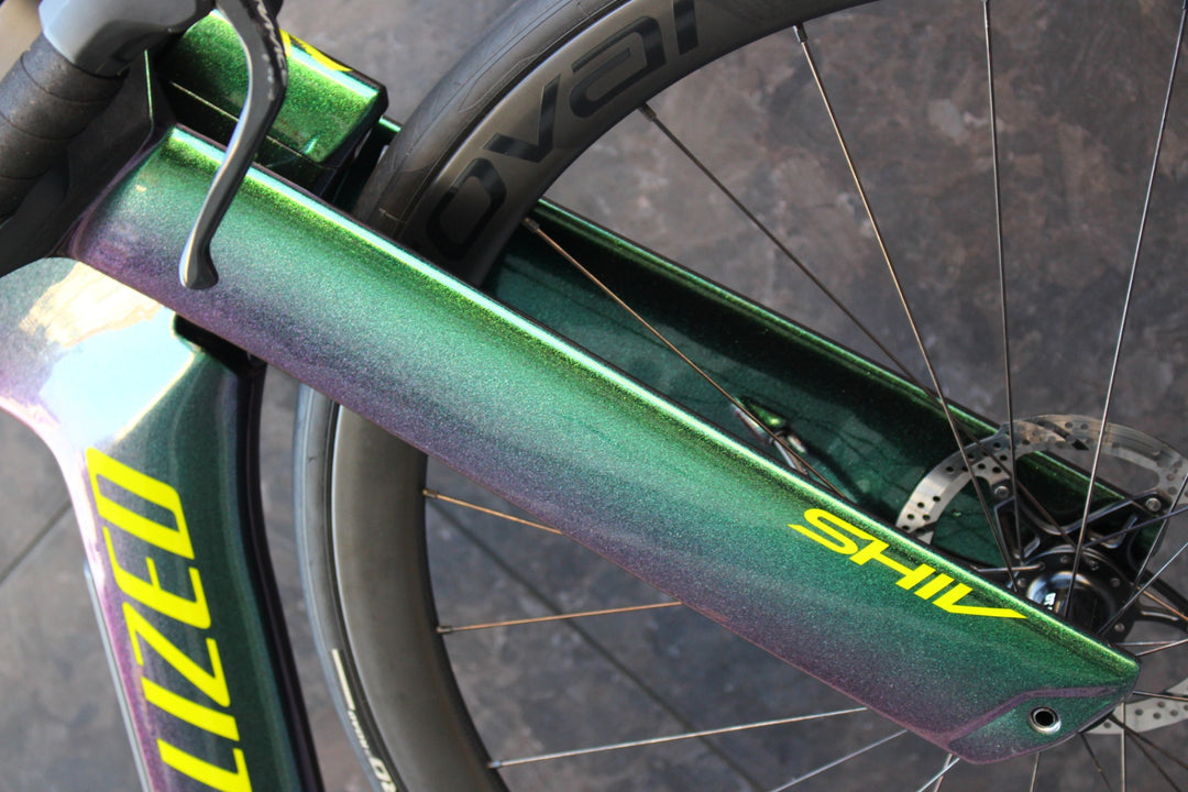 スペシャライズド SPECIALIZED SHIV EXPERT DISC 2020 Sサイズ シマノ アルテグラ R8050 Mix Di2 カーボン トライアスロンバイク 【福岡店】