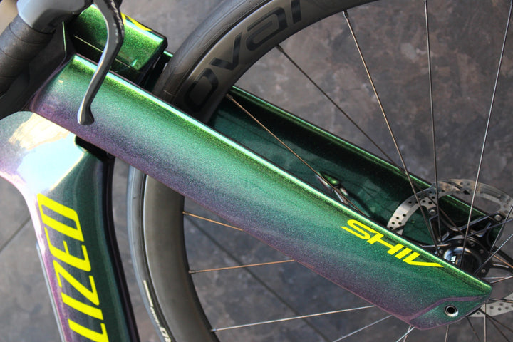 スペシャライズド SPECIALIZED SHIV EXPERT DISC 2020 Sサイズ シマノ アルテグラ R8050 Mix Di2 カーボン トライアスロンバイク 【福岡店】