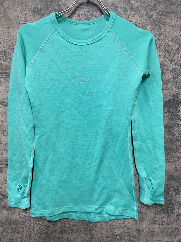 JV356 イザドア Isadore Merino long sleeve baselayer 長袖ベースレイヤー ターコイズ M レディース