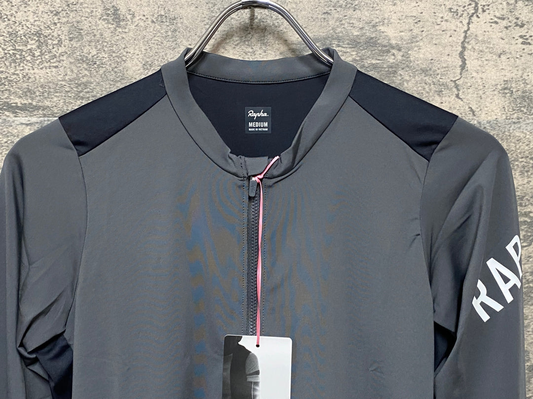 KP874 ラファ Rapha PRO TEAM LIGHTWEIGHT JERSEY 長袖 サイクルジャージ グレー M