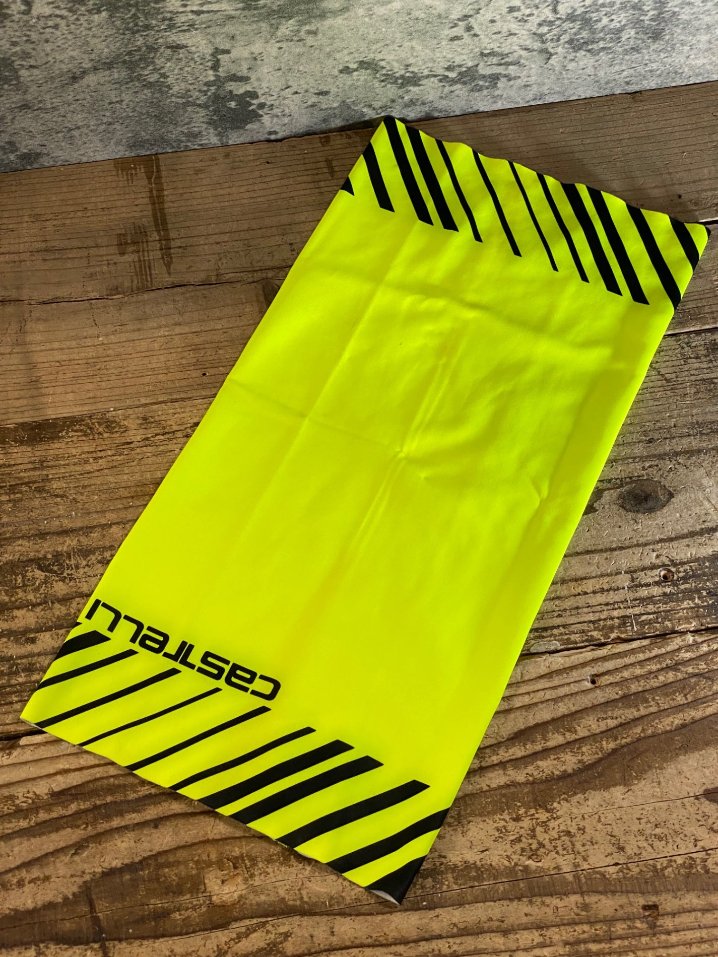 JR077 カステリ CASTELLI ネックウォーマー 黄緑 ワンサイズ 裏起毛