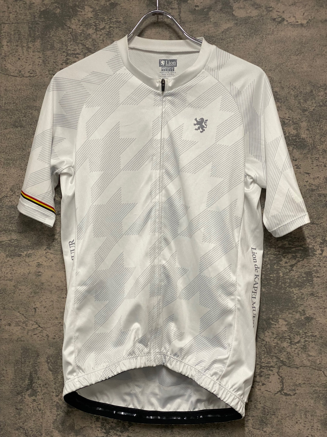 JO271 リオンドカペルミュール Lion de KAPELMUUR 半袖 サイクルジャージ 白 L