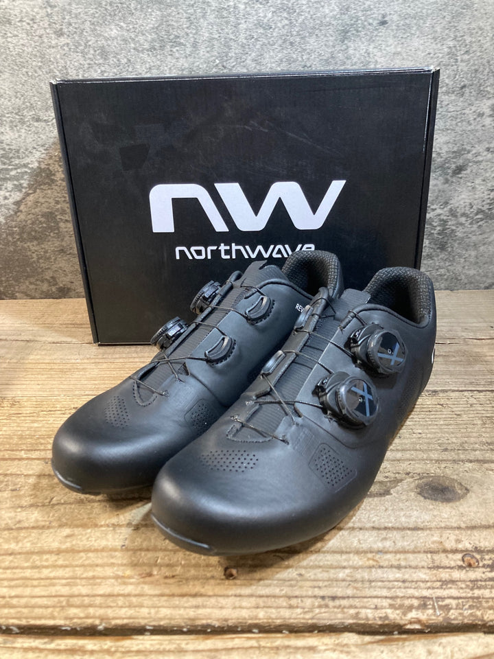 KH147 ノースウェーブ northwave REVOLUTION ビンディングシューズ SPD-SL EU40.5 黒