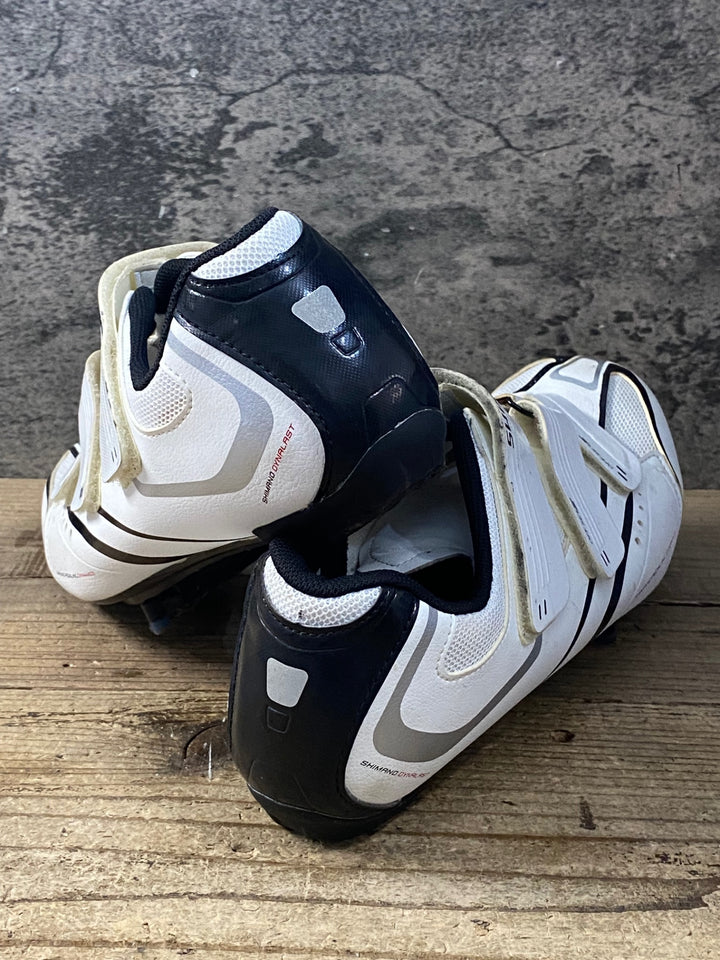 KE116 シマノ SHIMANO SH-R078 ビンディングシューズ 白 EU44 汚れあり