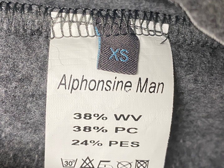 KE381 カフェドシクリステ CAFE DU CYCLISTE Alphosine Man 長袖 サイクルジャケット グレー XS フリース生地