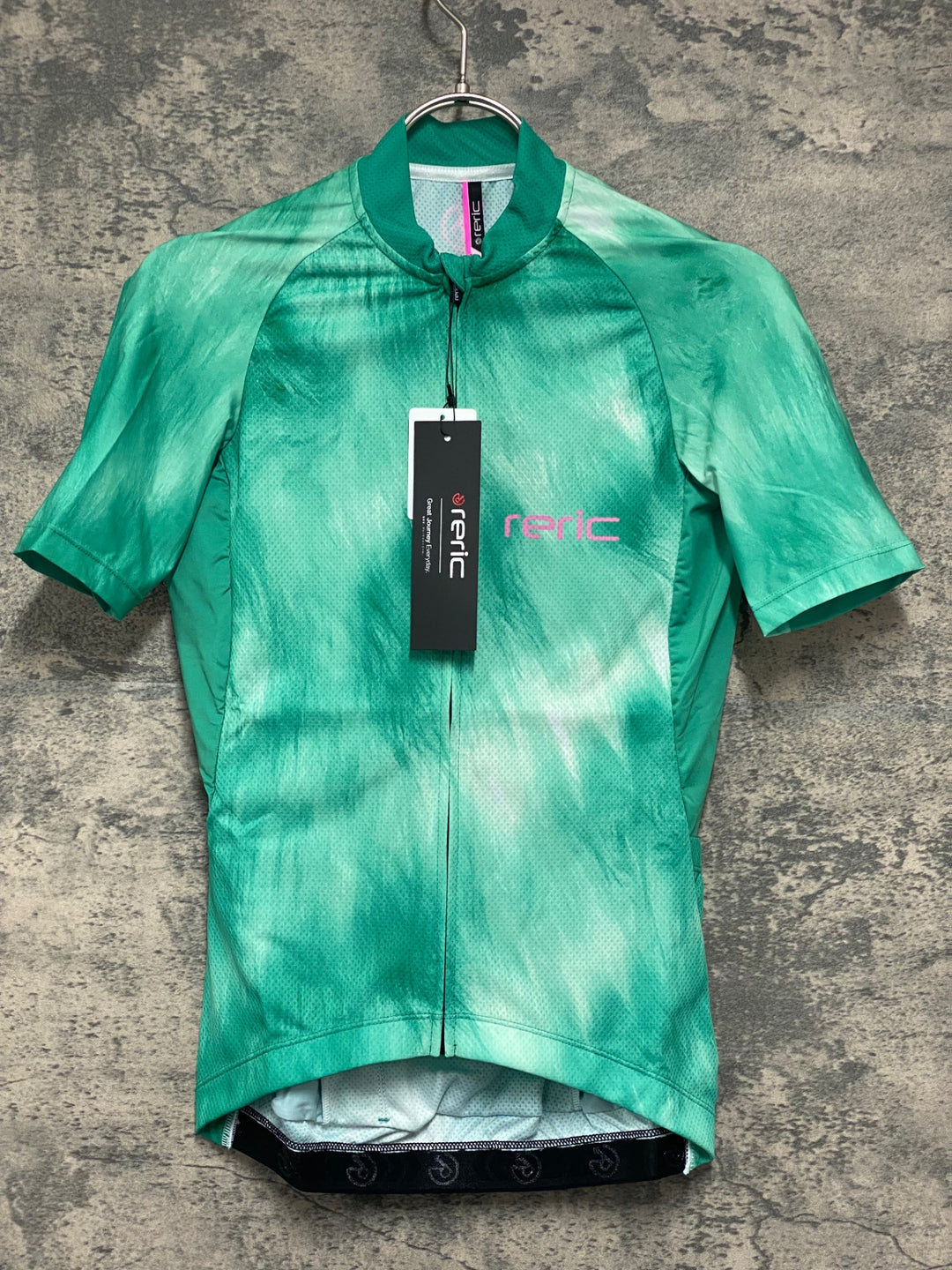 JV988 レリック reric Fuzzy Womens Standerd Jersey 半袖 サイクルジャージ レディース S 緑