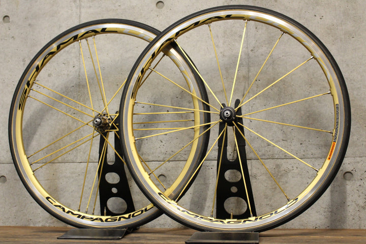 カンパニョーロ CAMPAGNOLO シャマルウルトラ ゴールド SHAMAL ULTRA GOLD アルミ チューブラー ホイールセット カンパ 11S/12S 【福岡店】