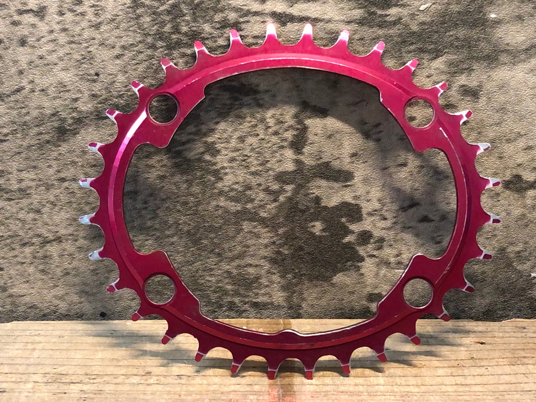 JO927 スギノ SUGINO サイクロイド Cycloid Super Hill Climb CY4-SHC 楕円 インナー チェーンリング 32T 赤 PCD110