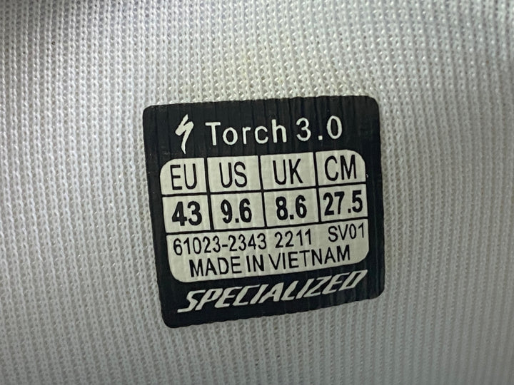JL006 スペシャライズド SPECIALIZED TORCH 3.0 ビンディングシューズ ホワイト EU43