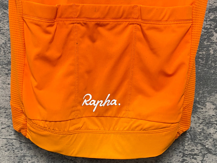 KA301 ラファ Rapha CORE LIGHTWEIGHT JERSEY 半袖 サイクルジャージ オレンジ XS ※汚れ