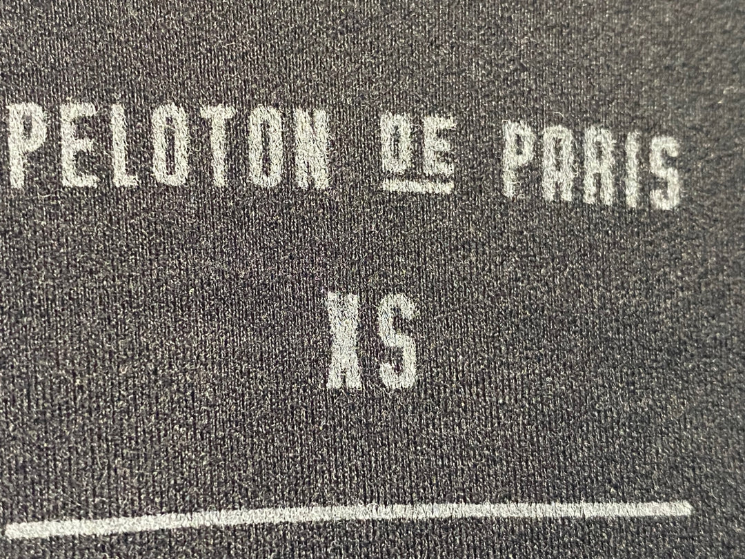 KB616 プロトンドパリ Peloton de Paris Sprinteur Jersey Man 長袖 サイクルジャージ 黒 XS 裏起毛
