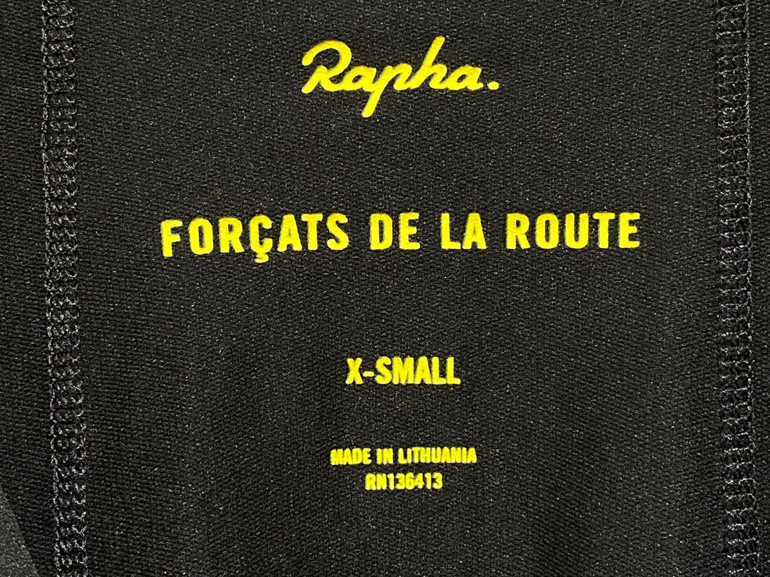 KD531 ラファ Rapha PRO TEAM JERSEY 半袖 サイクルジャージ 黒 黄 XS