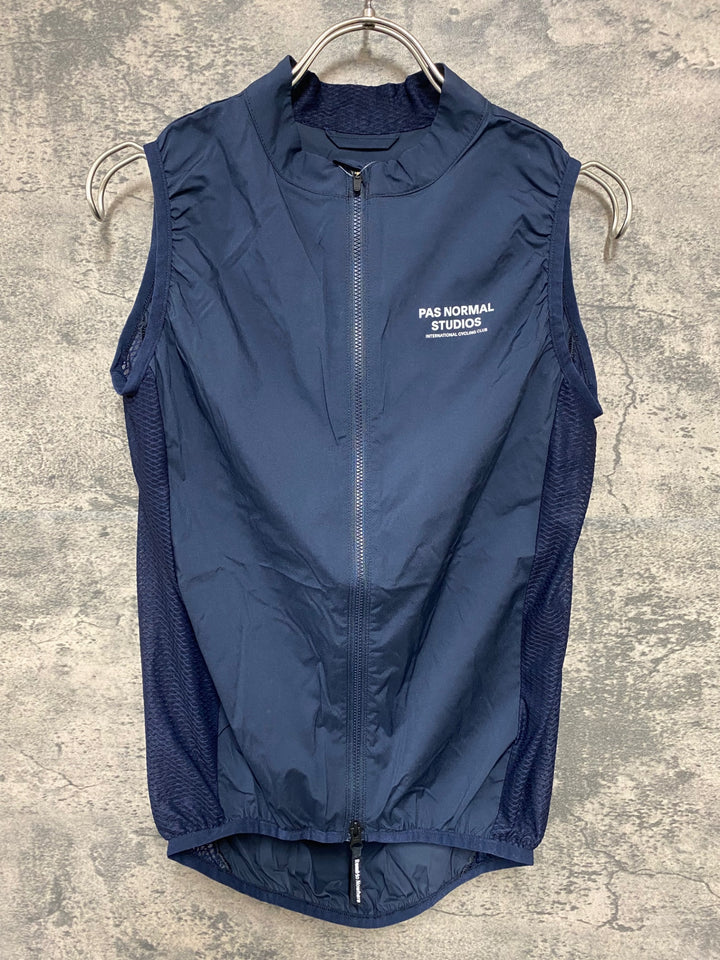 JY504 パスノーマルスタジオ PAS NORMAL STUDIOS Mechanism Stow Away Gilet ジレ サイクルベスト ネイビー M