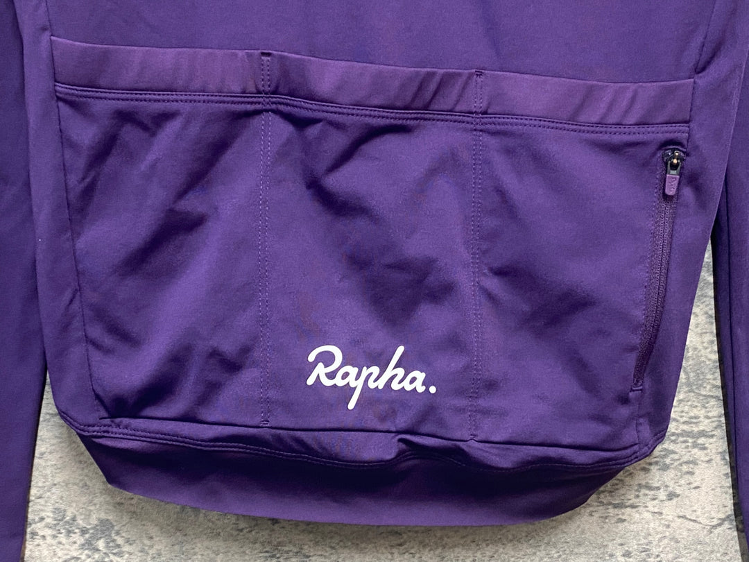 KR405 ラファ Rapha CORE LONG SLEEVE JERSEY 長袖 サイクルジャージ 紫 S