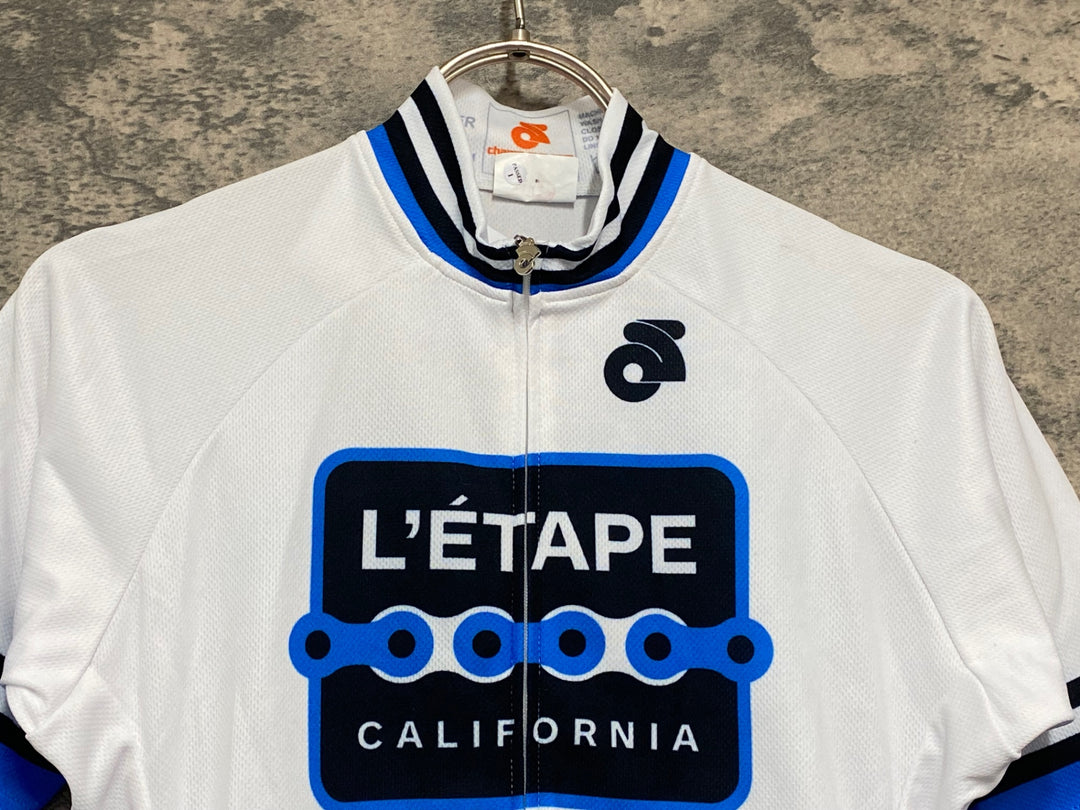 JX632 チャンピオンシステム ChampionSystem 半袖 サイクルジャージ 白青 レディース S L' ETAPE CALIFORNIA
