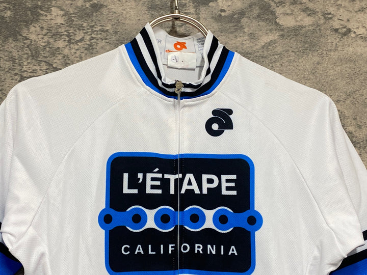 JX632 チャンピオンシステム ChampionSystem 半袖 サイクルジャージ 白青 レディース S L' ETAPE CALIFORNIA