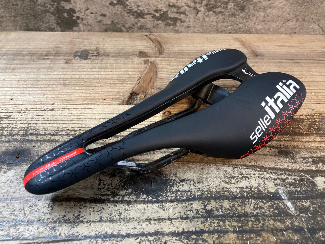 JN514 セライタリア Selle Italia SLR PRO TEAM サドル カーボンレール 130mm ※レールクラックのためジャンク