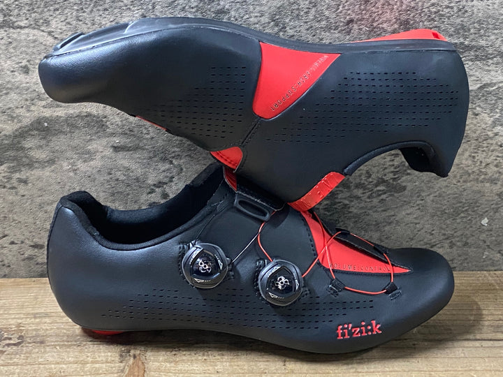 KI039 フィジーク fizik インフィニート R1 INFINITO ビンディングシューズ 3穴 黒赤 EU41