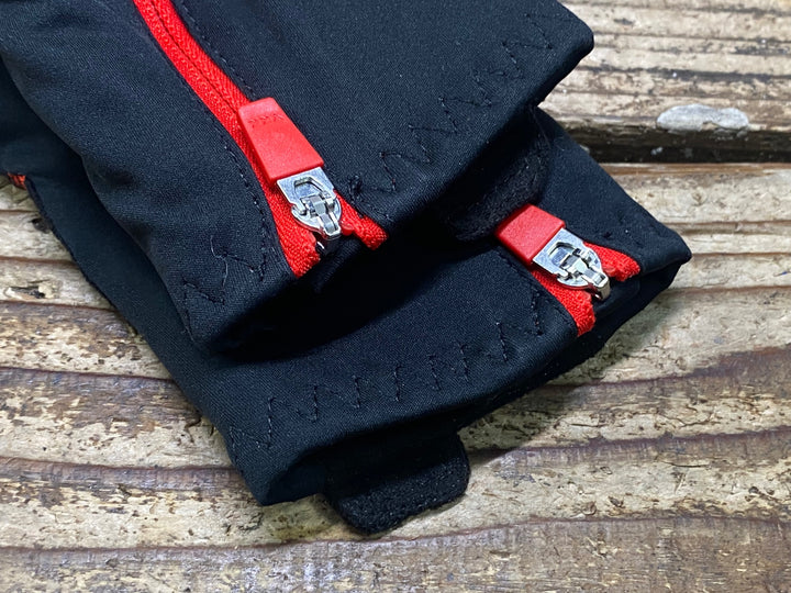 JK213 カステリ CASTELLI ROSSOCORSA 長指 グローブ 黒 S 裏起毛 ※タグカット