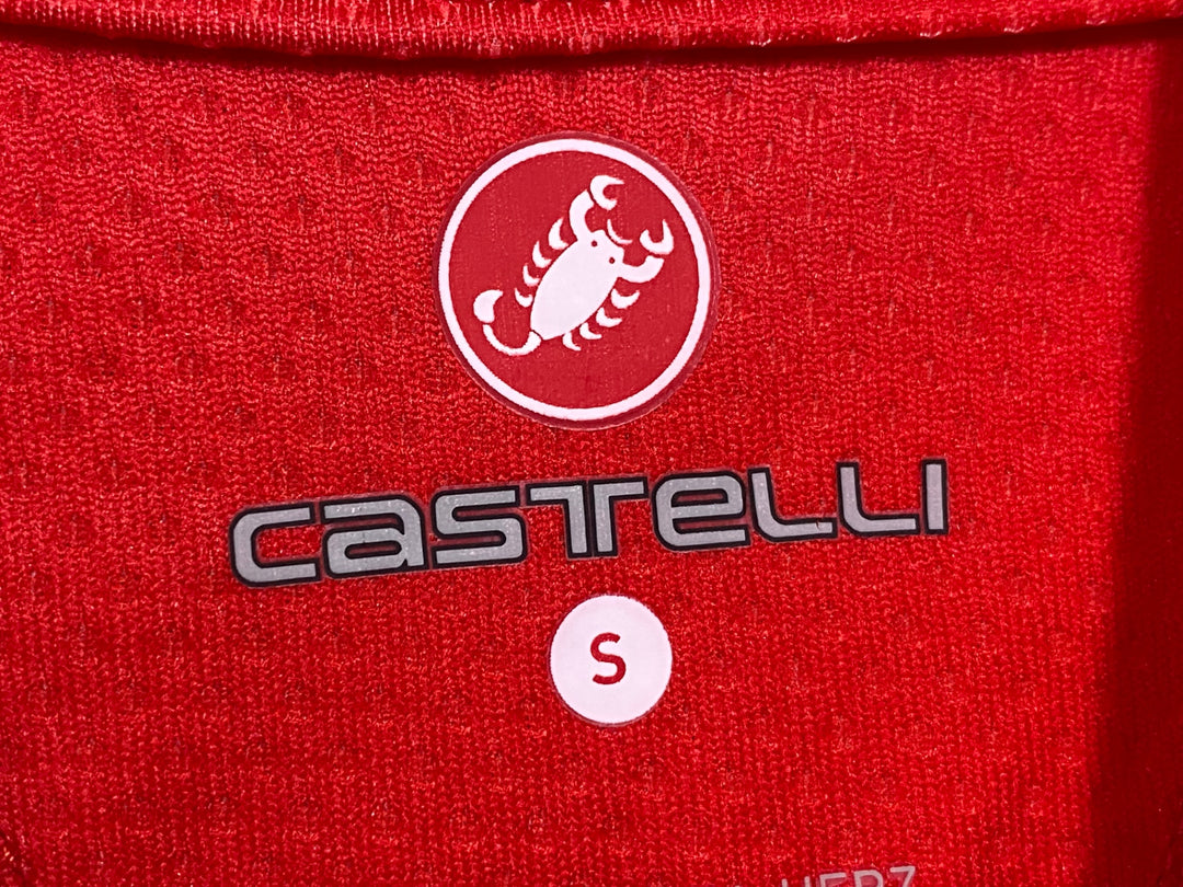 KH169 カステリ CASTELLI 半袖 サイクルジャージ 赤 S