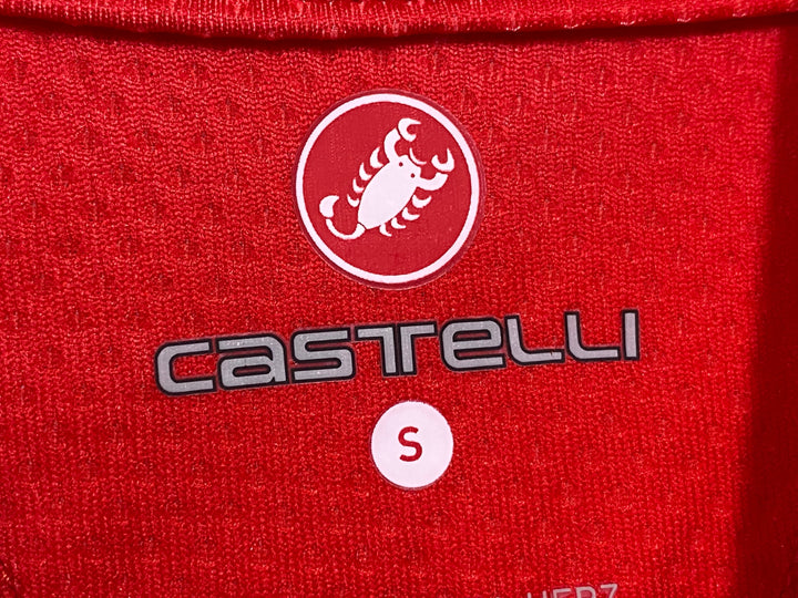 KH169 カステリ CASTELLI 半袖 サイクルジャージ 赤 S