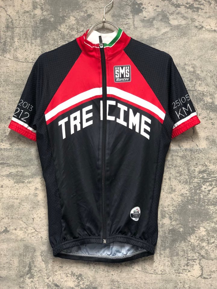 KK801 サンティーニ SANTINI 半袖 サイクルジャージ 赤黒 S