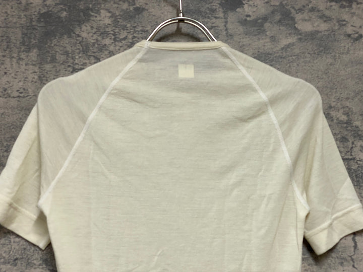 KI012 ラファ Rapha SHORT SLEEVE MERINO BASE LAYER 半袖 ベースレイヤー ベージュ XS