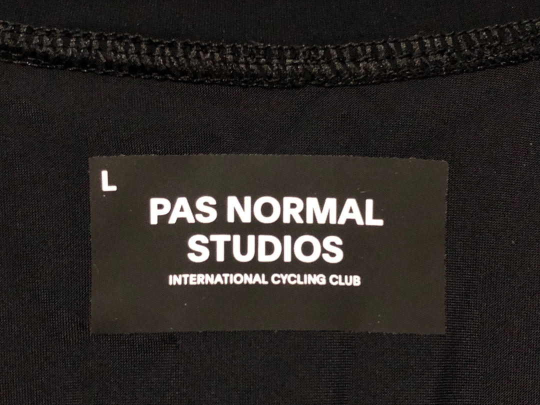JV854 パスノーマルスタジオ PAS NORMAL STUDIO ESSENTIAL 半袖 サイクルジャージ 黒 L