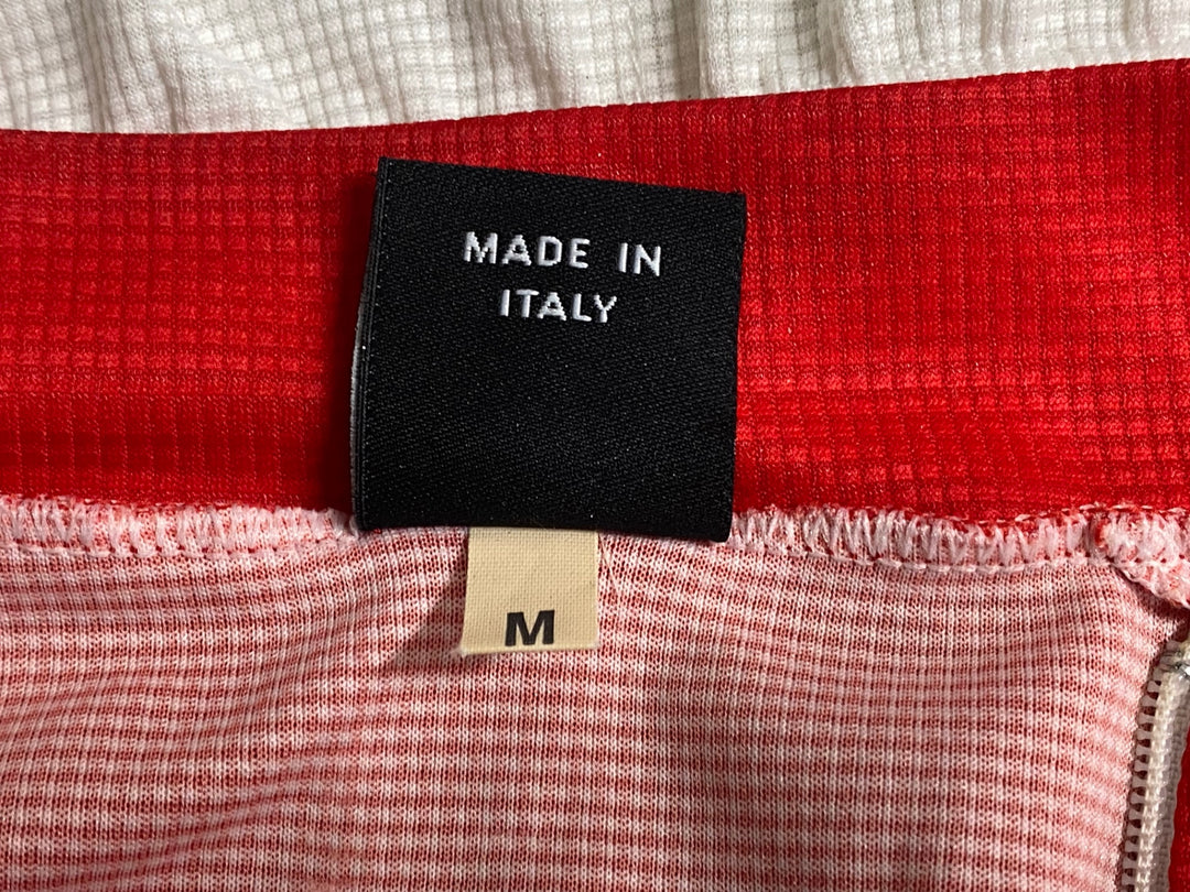 JV555 カステリ CASTELLI 半袖 サイクルジャージ 白 赤 CSC