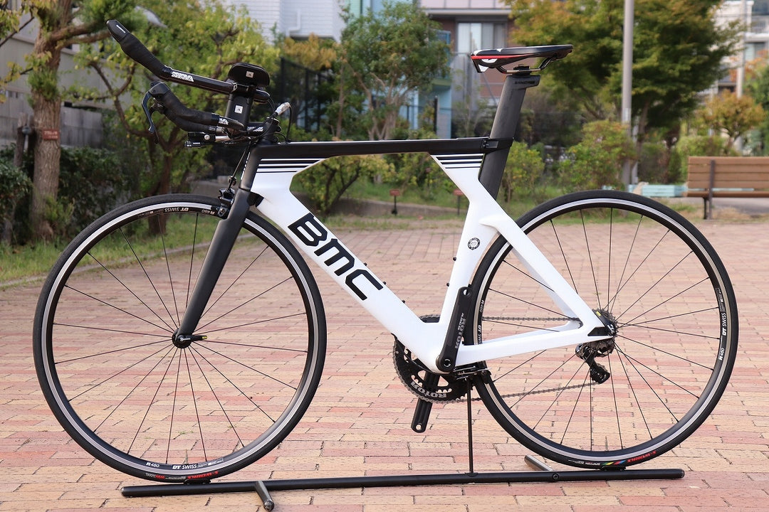 ビーエムシー BMC タイムマシーン TIMEMACHINE TM02 2018年モデル MLサイズ シマノ アルテグラ 6870 MIX DI2 11S カーボン TTバイク 【芦屋店】
