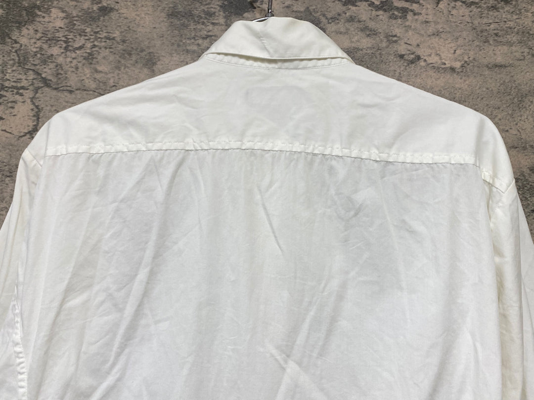 KI185 ラファ Rapha LONG SLEEVE SHIRT 長袖 シャツ 白 M ※裾小穴