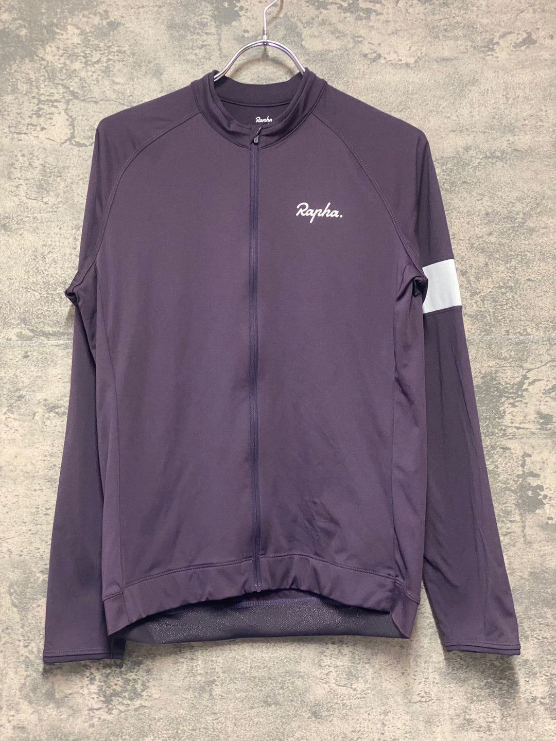 KQ645 ラファ Rapha WOMEN'S CORE LONG SLEEVE JERSEY 長袖 サイクルジャージ 紫 L レディース