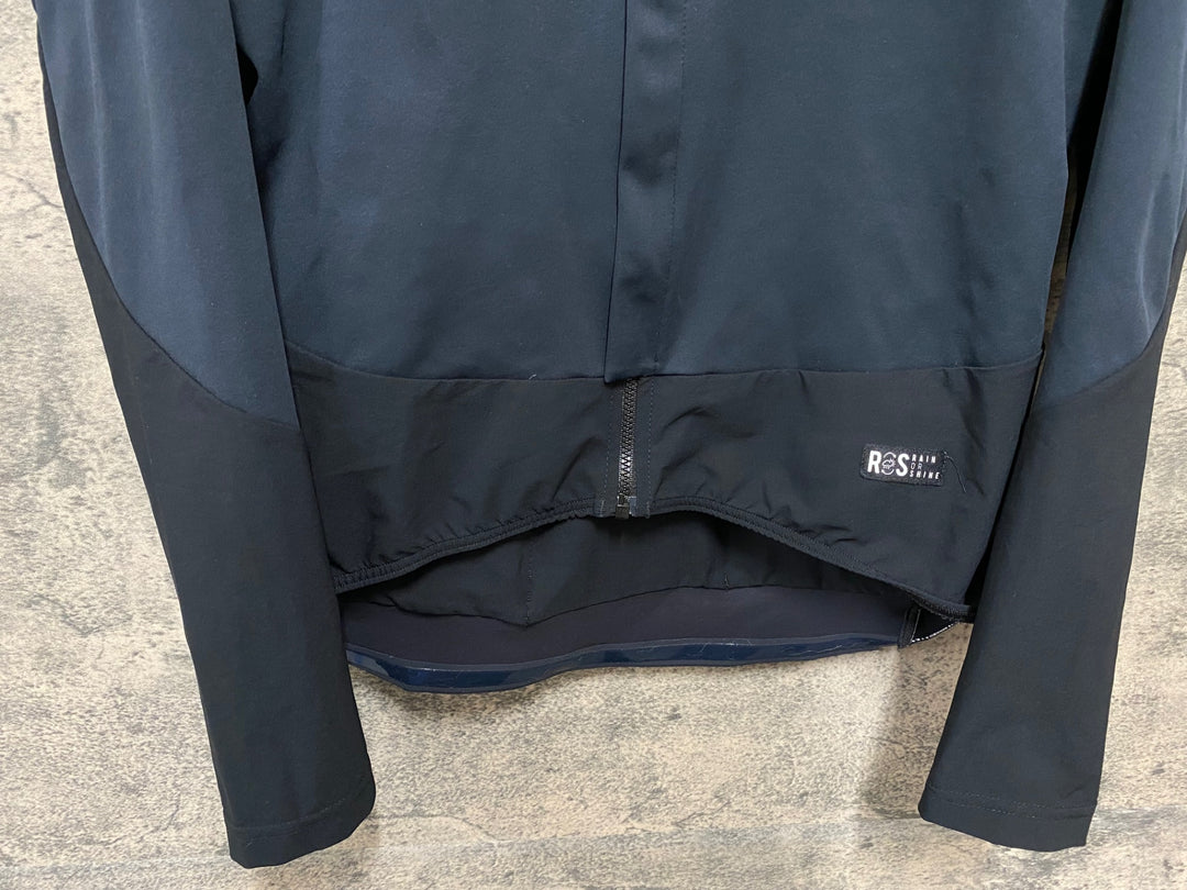 KG028 カステリ CASTELLI ROSSO CORSA 長袖 サイクルジャケット 黒 M Polartec rain or shine