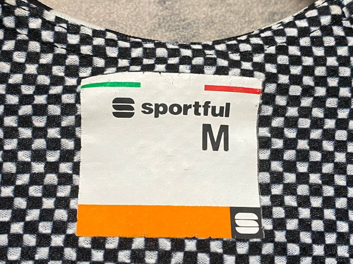 KH315 スポーツフル sportful 半袖 サイクルジャージ 白黒 M