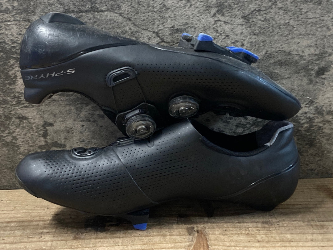 KD661 シマノ SHIMANO S-PHYRE RC9 SH-RC901M ビンディングシューズ 黒 SPD-SL EU41 ※左側BOAダイヤル破損