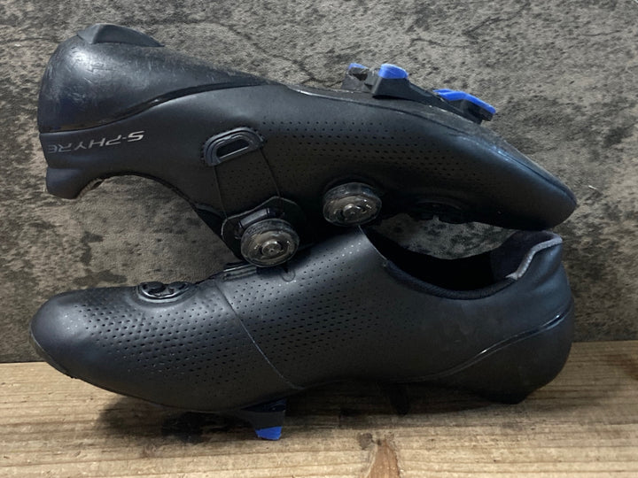 KD661 シマノ SHIMANO S-PHYRE RC9 SH-RC901M ビンディングシューズ 黒 SPD-SL EU41 ※左側BOAダイヤル破損