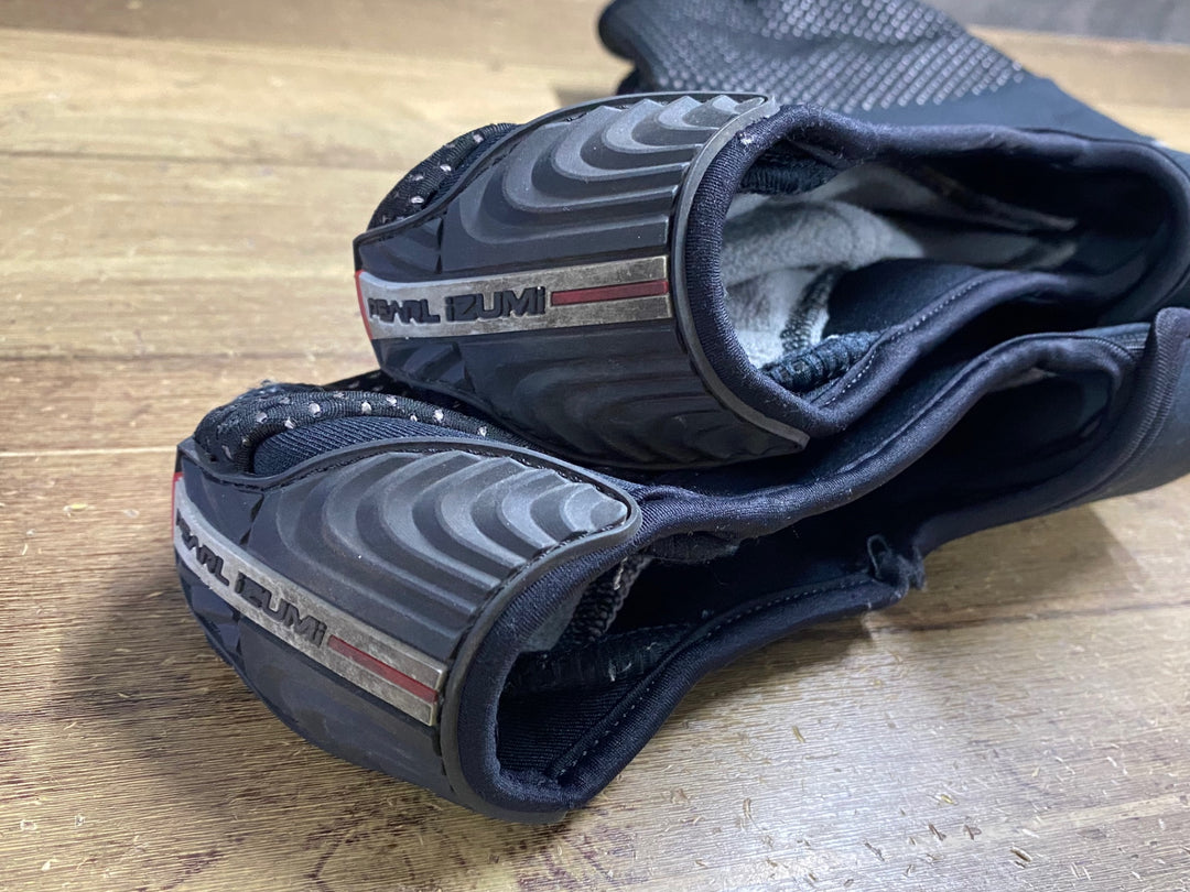 KA757 パールイズミ PEARL iZUMi シューズカバー 黒 L 裏起毛 WINDBREAK TITANIUM