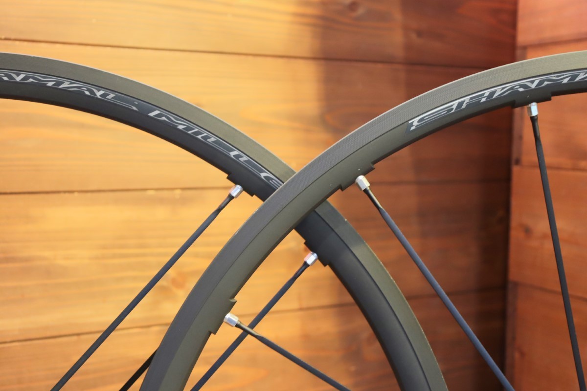 カンパニョーロ CAMPAGNOLO シャマル ミレ SHAMAL MILLE アルミ クリンチャー ホイールセット シマノ12/11S ナローリム  15C 【南麻布店】